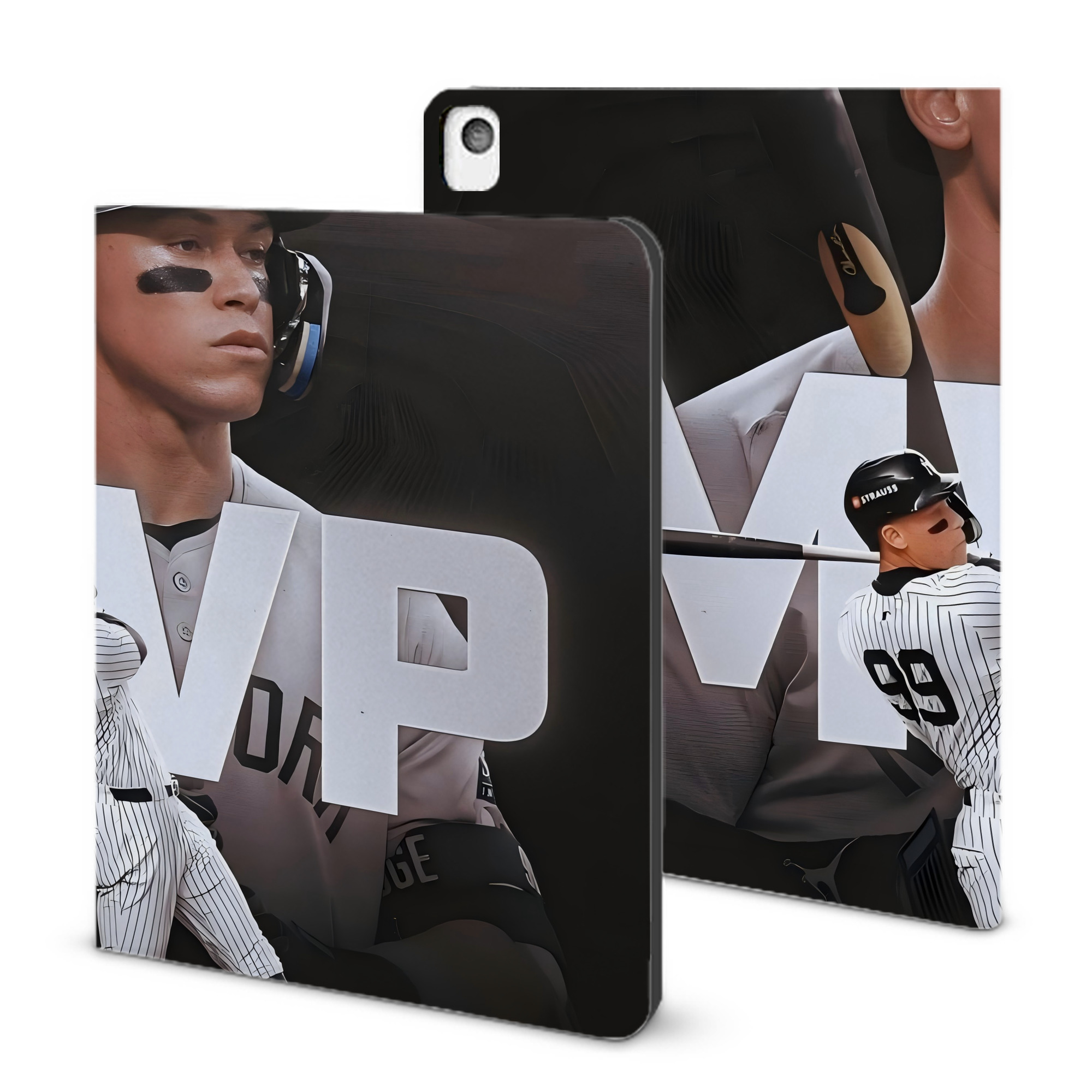 Aaron Judge MVP IPad Book-Style Case With Pencil Slot – Slim PU & TPU Cover – Full Protection, Precise Fit, Water & Scratch Resistant